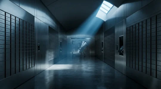 Vue conceptuelle d'objets de valeur sous protection avec système de sécurité sophistiqué