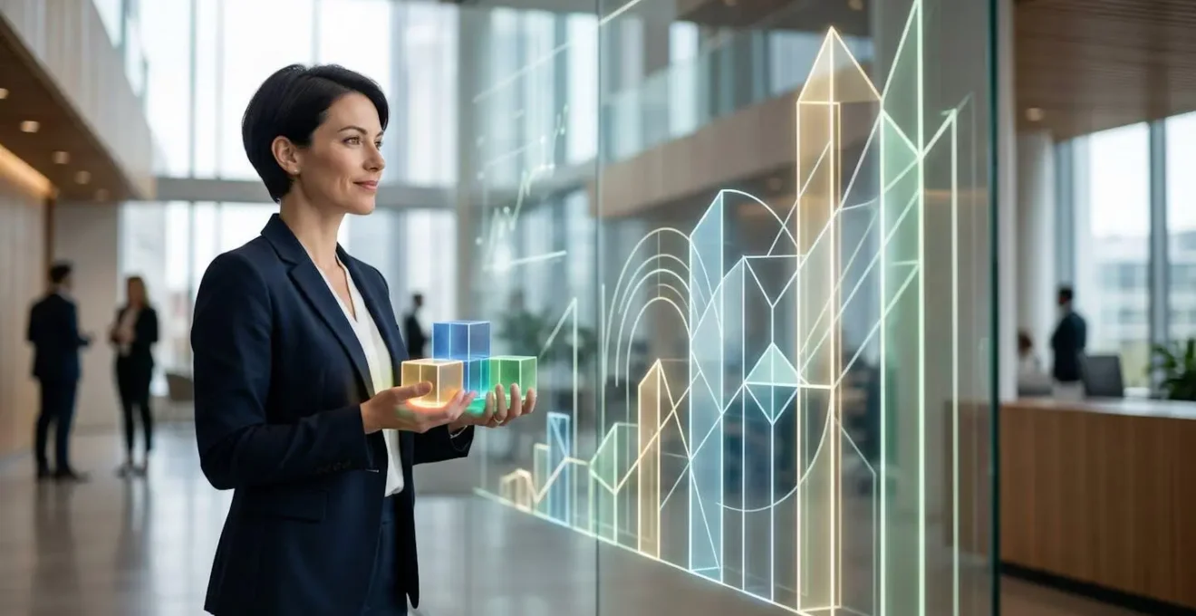 Personne devant un tableau de planification financière avec graphiques et objectifs patrimoniaux