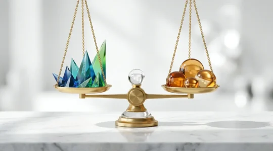 Représentation visuelle d'un portefeuille d'investissement diversifié avec unités de compte dans l'assurance-vie