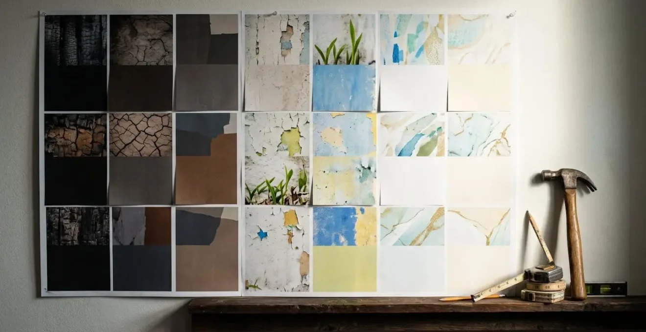 Calendrier mural montrant une période de 24 mois avec repères visuels de reconstruction