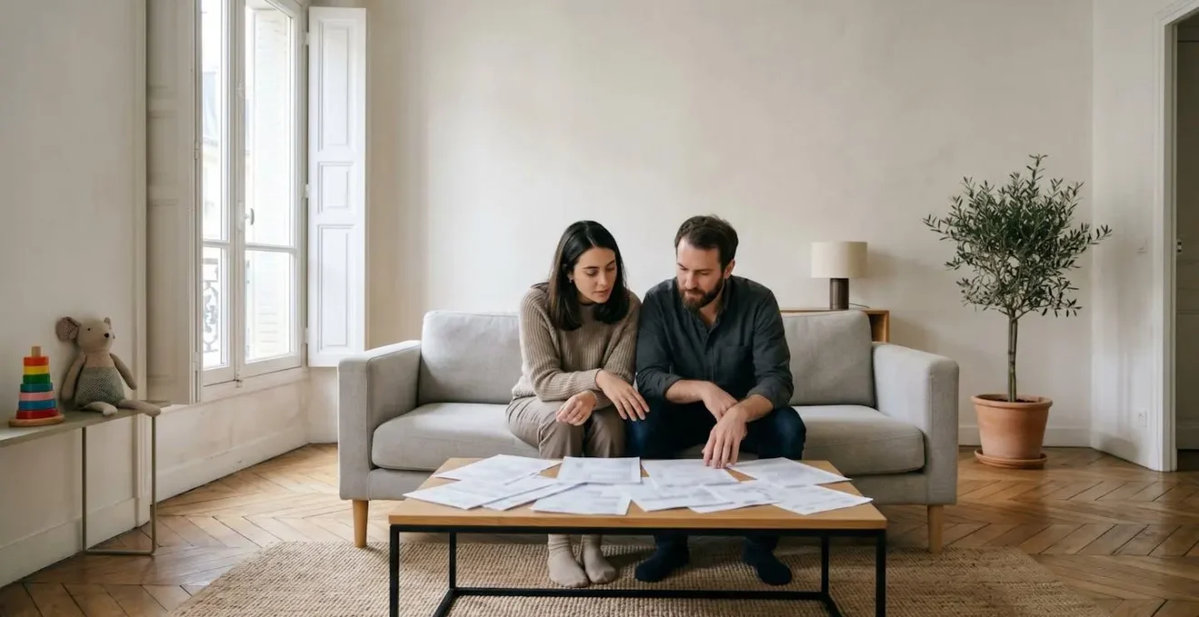 Parents consultant des documents de prévoyance pour protéger l'avenir de leurs enfants